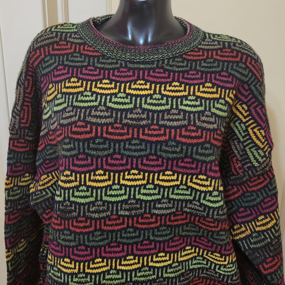 Mondo Di Marco Vintage Oversized Men's L Multicol… - image 1